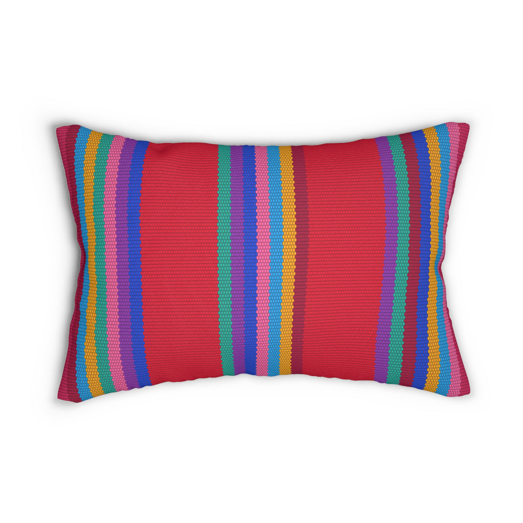 Kausayki - Artful Lumbar Pillow - Creative Expression in Spun Polyester