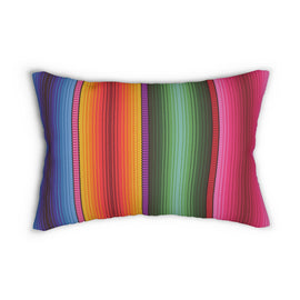 Wallpa - Harmonious Lumbar Pillow - Balanced Appeal in Spun Polyester