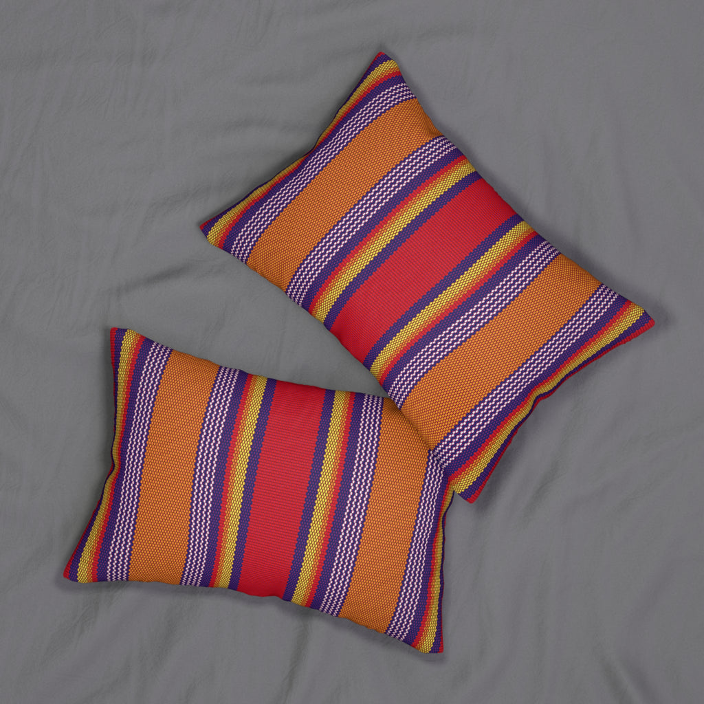 Tinkuna - Striped Lumbar Pillow - Sophistication & Style in Spun Polyester
