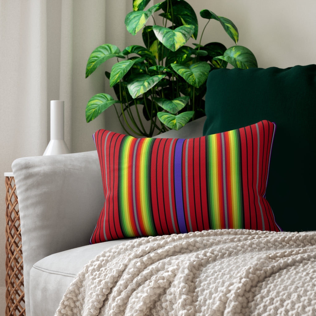 Nina - Charming Lumbar Pillow - Delightful Touch in Spun Polyester