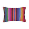 Wayki - Artistic Lumbar Pillow - Expressive Patterns in Spun Polyester