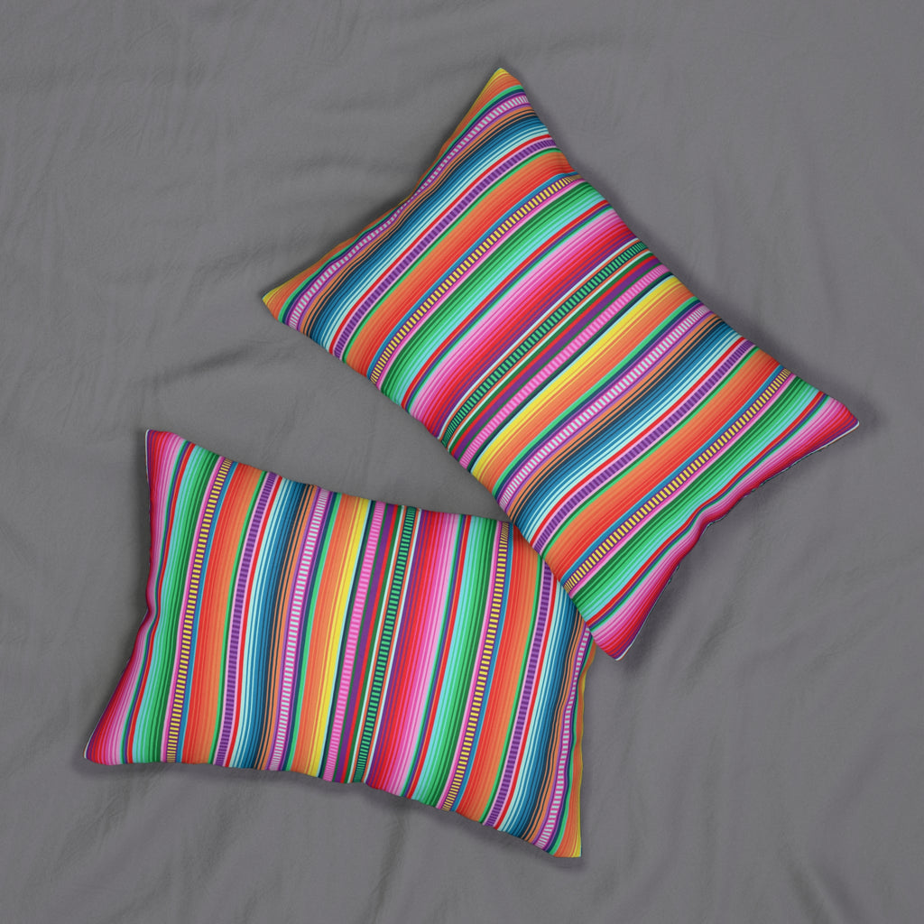 Sipas - Vibrant Lumbar Pillow - Dynamic Design in Spun Polyester