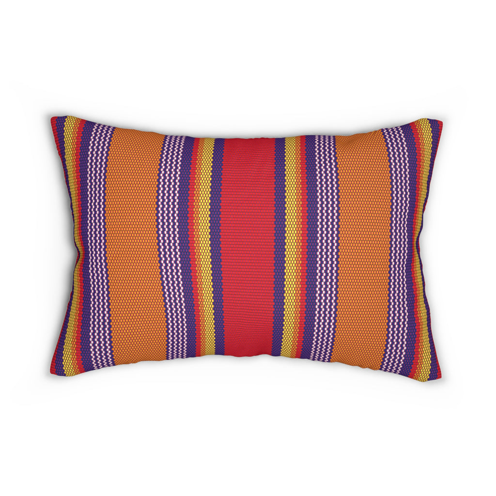 Tinkuna - Striped Lumbar Pillow - Sophistication & Style in Spun Polyester