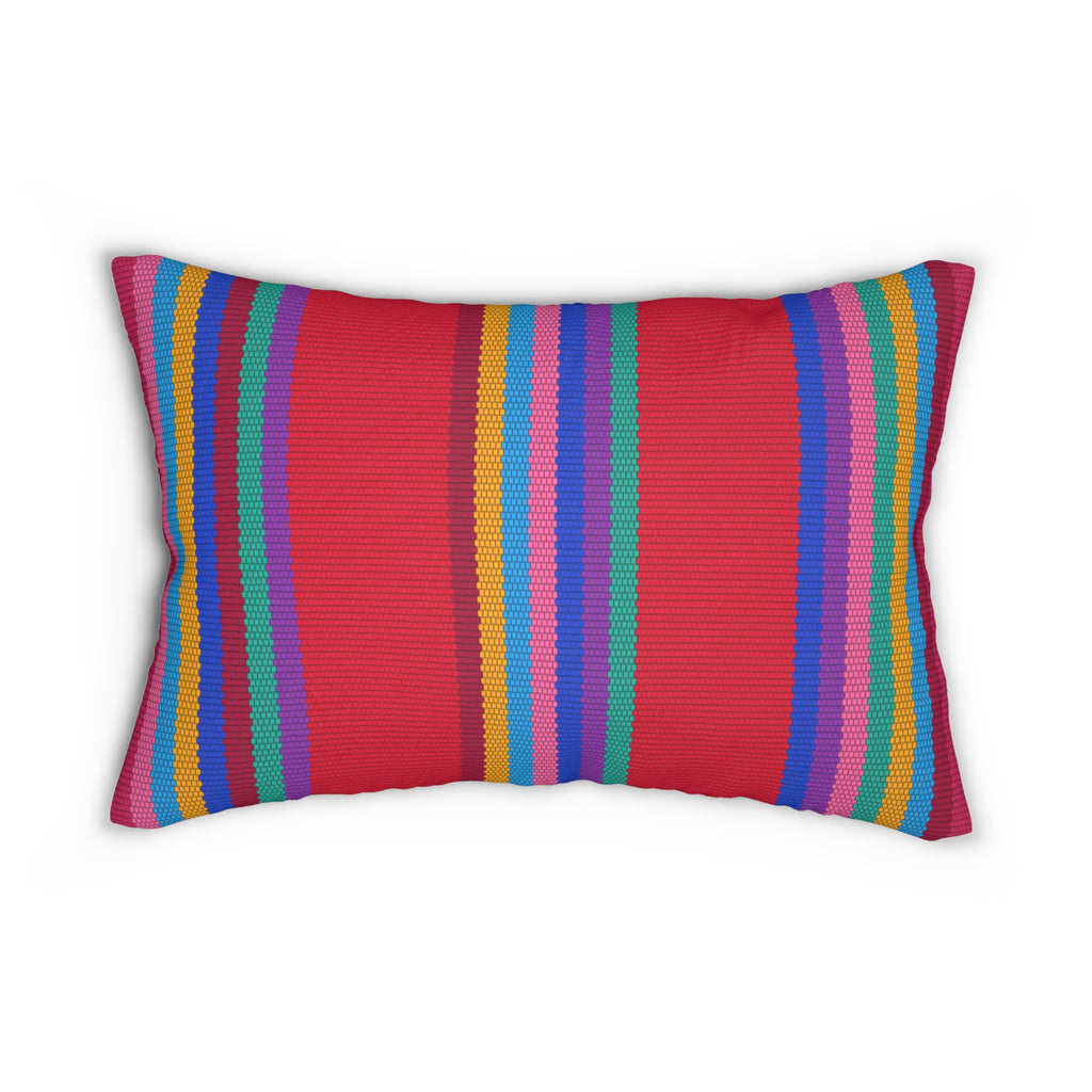 Kausayki - Artful Lumbar Pillow - Creative Expression in Spun Polyester