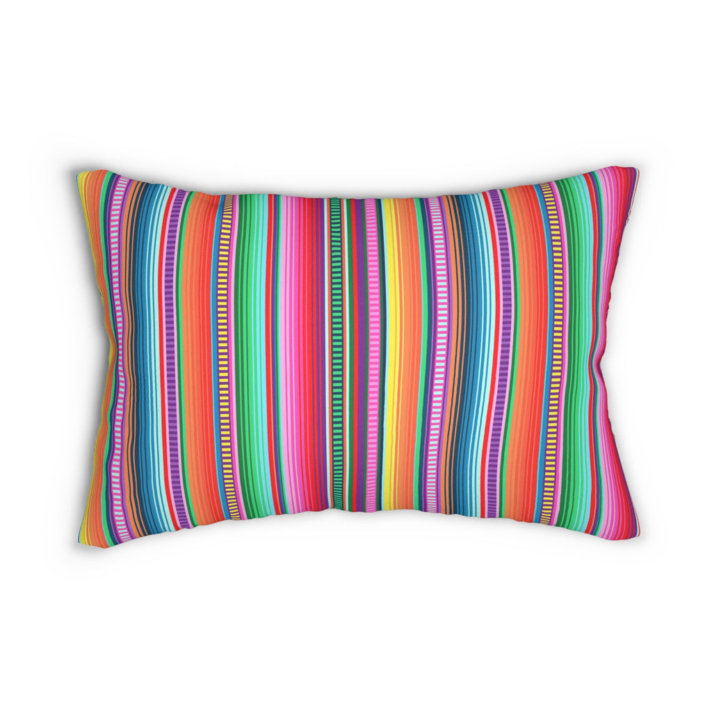 Sipas - Vibrant Lumbar Pillow - Dynamic Design in Spun Polyester
