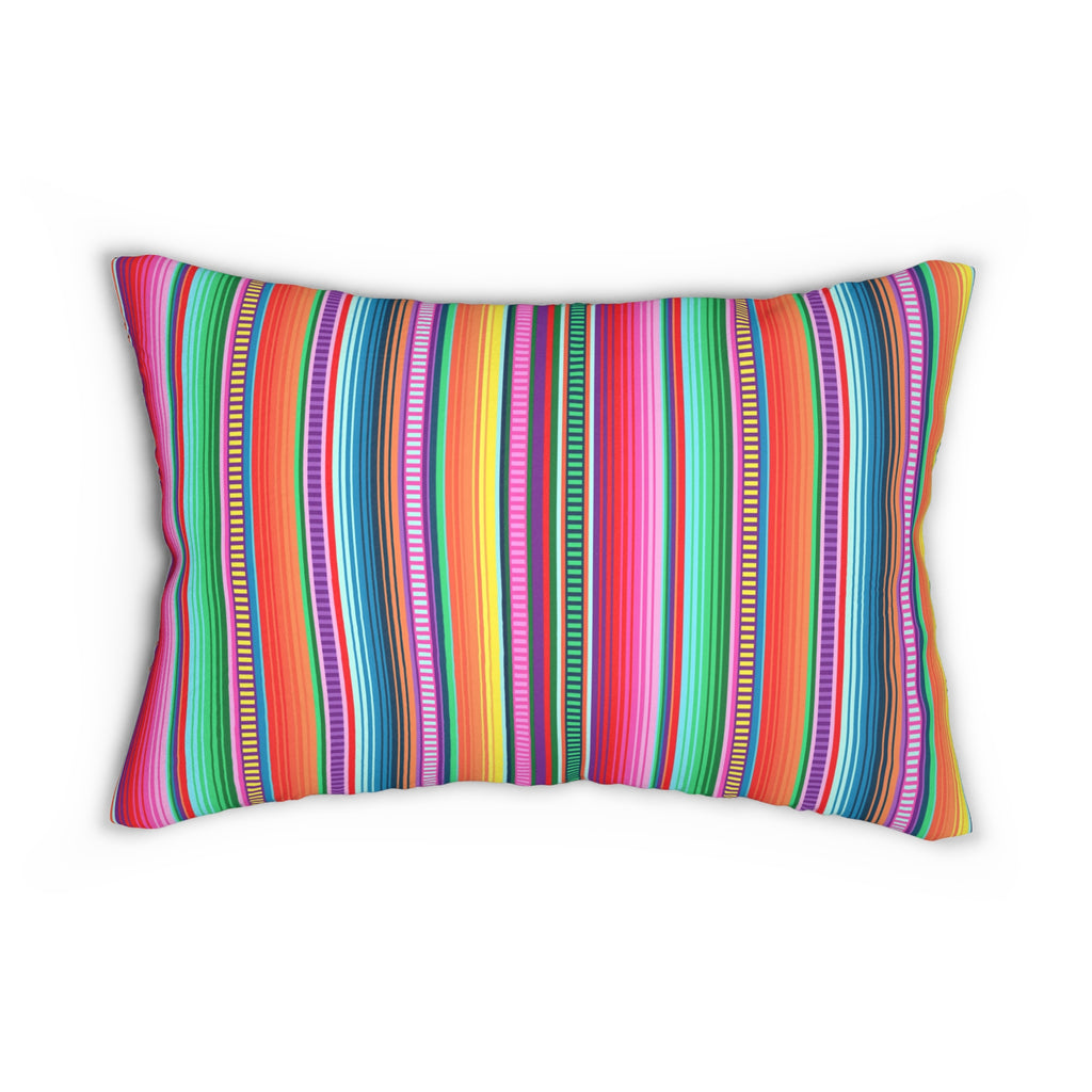 Sipas - Vibrant Lumbar Pillow - Dynamic Design in Spun Polyester