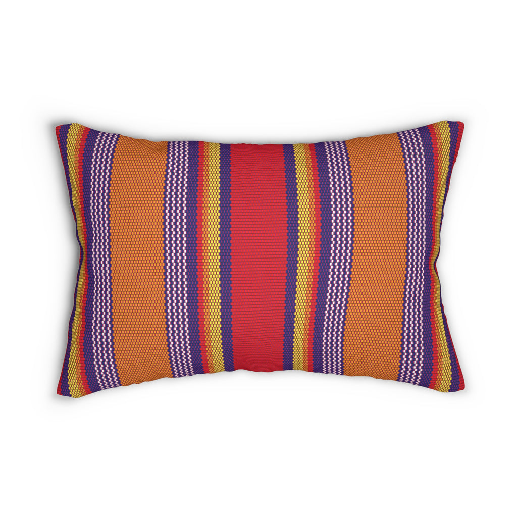 Tinkuna - Striped Lumbar Pillow - Sophistication & Style in Spun Polyester