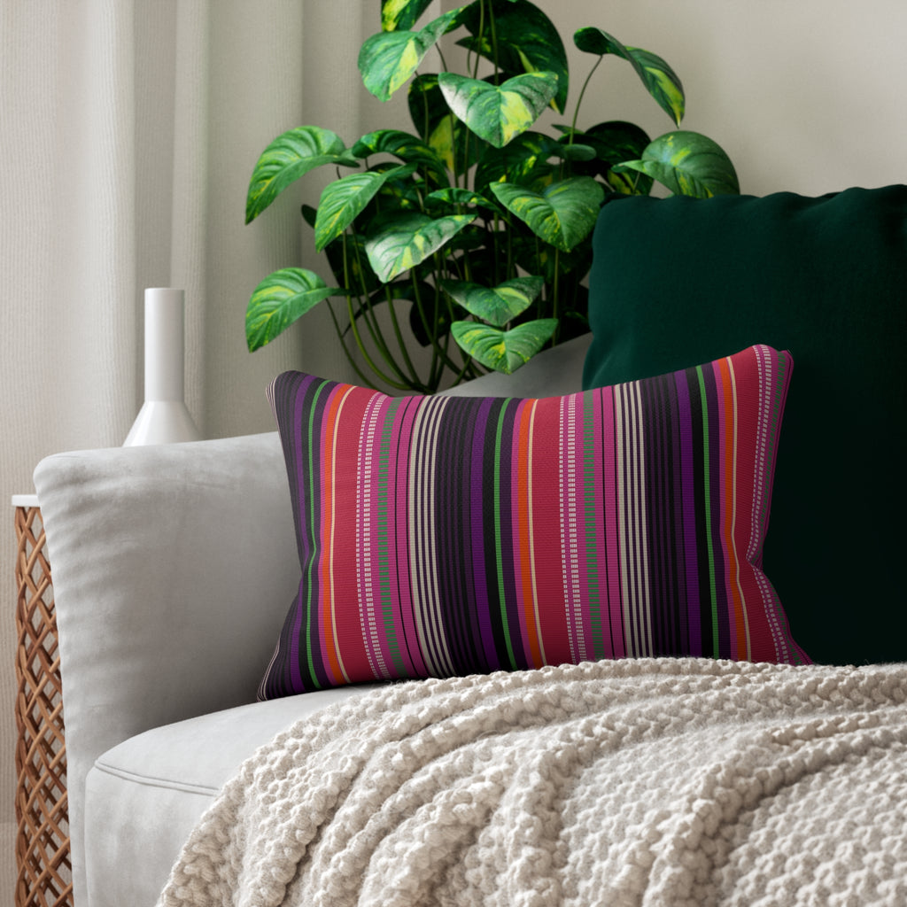 Rumi - Alluring Lumbar Pillow - Captivating Beauty in Spun Polyester