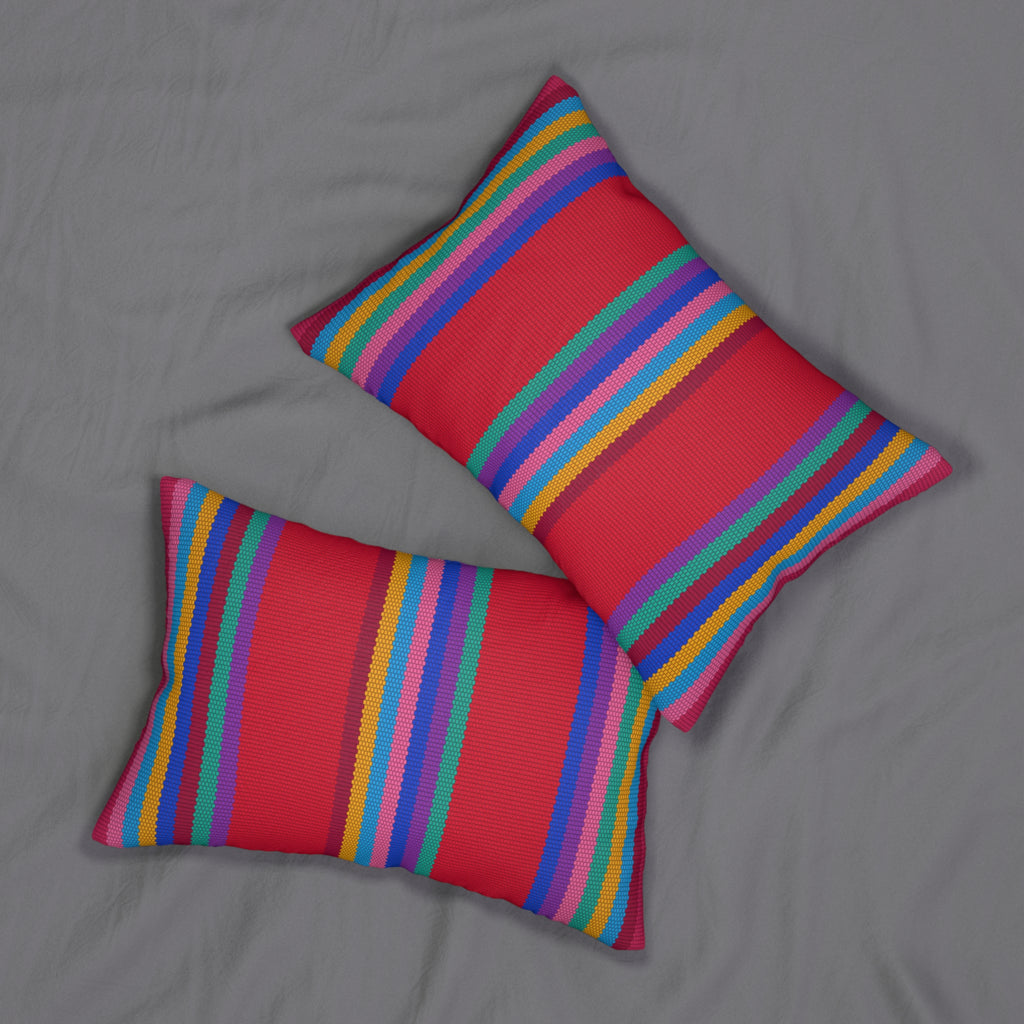 Kausayki - Artful Lumbar Pillow - Creative Expression in Spun Polyester