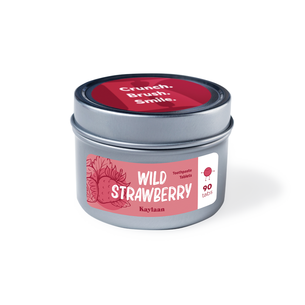 Wild Oral Care Strawberry Toothpaste Tablets Delicious Flavor - 90 Counts