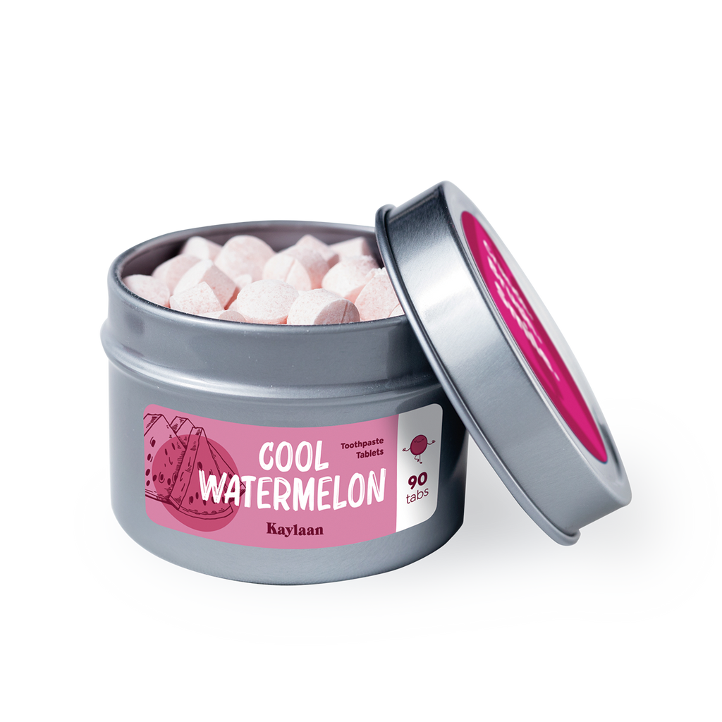 Watermelon Toothpaste Tablets for Complete Oral Hygiene - 90 Counts